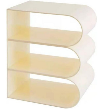 Étagère en acrylique à trois niveaux – présentoir transparent pour livres, magazines ou documents T1